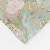 Pastel Lama Pattern フリースブランケット (角)