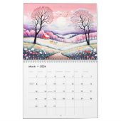 Pastel Landscapes – Art Calendar 2026 カレンダー (3月 2026)