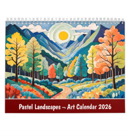Pastel Landscapes – Art Calendar 2026 カレンダー