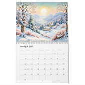 Pastel Landscapes – Art Calendar 2026 カレンダー (1月 2027)