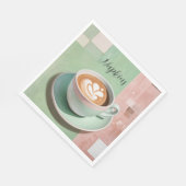 Pastel Latte スタンダードランチョンナプキン (角)