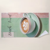 Pastel Latte ビーチタオル (正面)