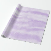 Pastel Lavender Tie-Dye Watercolor Effect ラッピングペーパー (アンロールド)