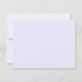 Pastel Lavender Wavy Frame Note Card 招待状 (裏面)