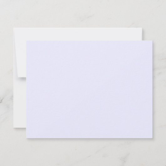 Pastel Lavender Wavy Frame Note Card 招待状 (裏面)