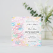 Pastel Layered Hearts Wedding Invites 招待状 (スタンド正面)