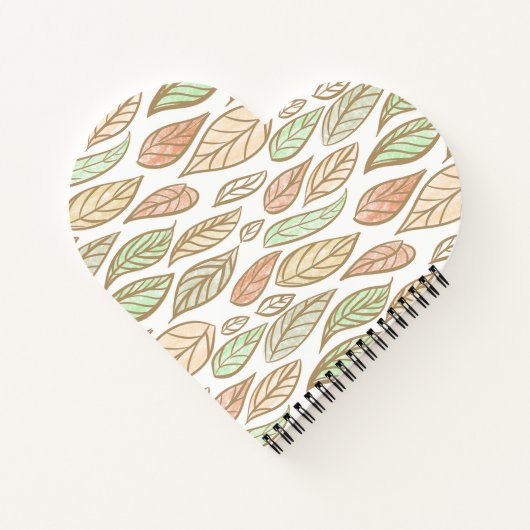 Pastel Leaf Drift  ノートブック (裏面)