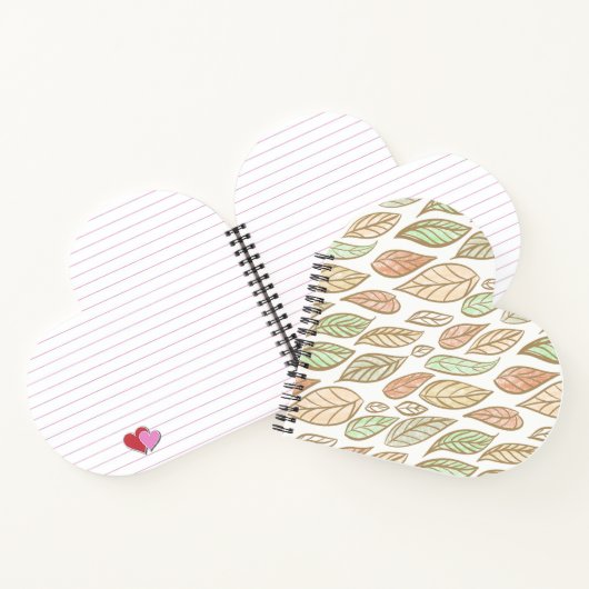 Pastel Leaf Drift ノートブック (内部)