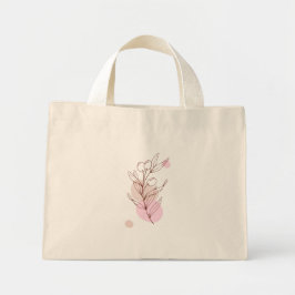 Pastel Leaves Tote Bag ミニトートバッグ