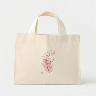 Pastel Leaves Tote Bag ミニトートバッグ