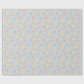Pastel love Heart Pattern Gift Wrap ラッピングペーパー (フラット)