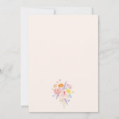 Pastel Love in Bloom Floral Bridal Shower 招待状 (裏面)