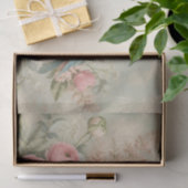 Pastel Lovebirds & Ranunculus Decoupage Paper | Ro 薄葉紙 (ギフト)