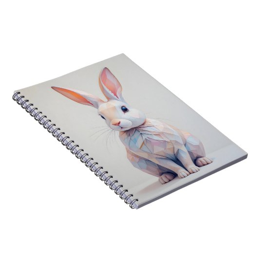 Pastel Low-Poly Bunny ノートブック (右側)