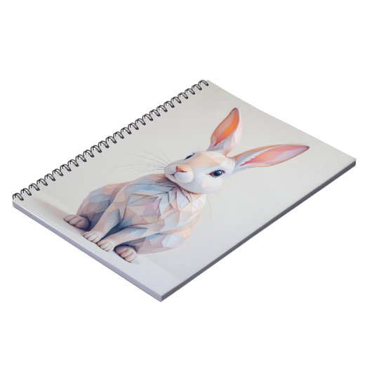 Pastel Low-Poly Bunny ノートブック (左側)