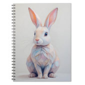 Pastel Low-Poly Bunny ノートブック (正面)