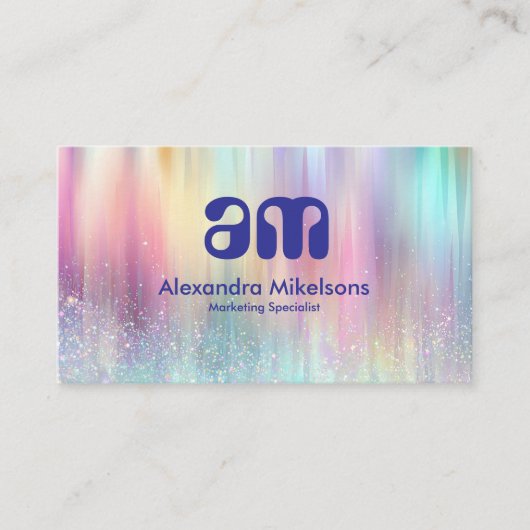 Pastel Luxe Gradient Design 名刺 (正面)