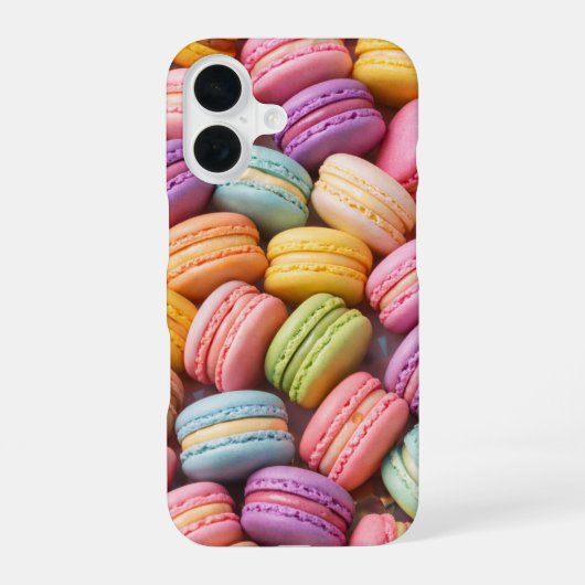 Pastel Macarons iPhone Case iPhone 16ケース (裏面)
