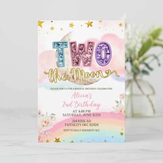 Pastel Magical Two The Moon Birthday 招待状 (スタンド正面)