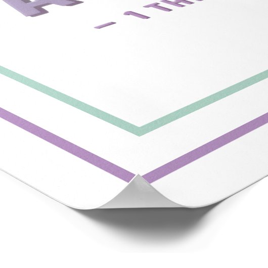 Pastel Make Prayer A Priority Bold Scripture ポスター (角)