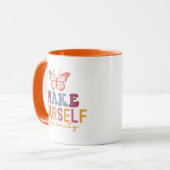 Pastel "Make Yourself a Priority" Self Care マグカップ (正面左)