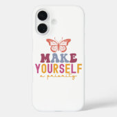 Pastel "Make Yourself a Priority" Self Care Graphi Case-Mate iPhoneケース (裏面)