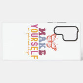 Pastel "Make Yourself a Priority" Self Care Graphi Samsung Galaxyケース (裏面横)