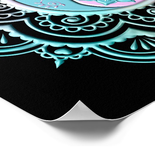 Pastel Mandala ポスター (角)