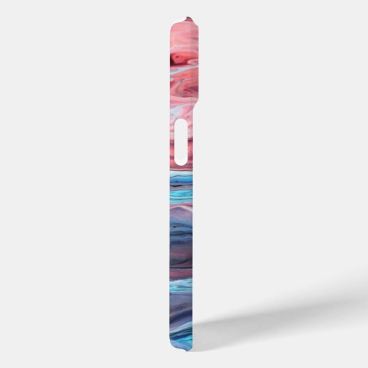 Pastel Marble Fluid Art Phone Case | Pink and Blue Case-Mate iPhoneケース (裏面 / 右)