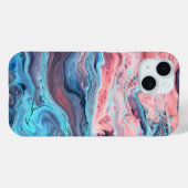 Pastel Marble Fluid Art Phone Case | Pink and Blue Case-Mate iPhoneケース (裏面 (横))