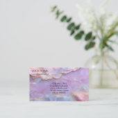 Pastel Marble Lash Before care Appointment Card 予約カード (スタンド正面)
