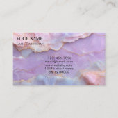 Pastel Marble Lash Before care Appointment Card 予約カード (正面)