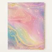 Pastel Marble Planner with Gold Sparkles プランナー手帳 (裏面)
