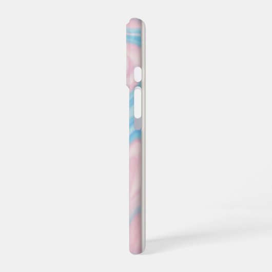 "Pastel Marble Swirl iPhone 16 Slim Fit Case - Sof 16ケース (左側面)