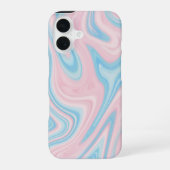 "Pastel Marble Swirl iPhone 16 Slim Fit Case - Sof 16ケース (裏面)