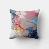 Pastel Marble with Gold Elegance クッション (裏面)