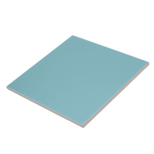 Pastel Marine Blue Ceramic Tile. タイル (側面)