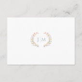 Pastel Meadow Wild Flower Wedding Details Cards エンクロージャーカード (裏面)
