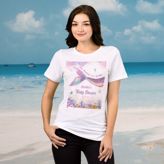 Pastel Mermaid Tail Ocean Girl Party トライブレンドTシャツ
