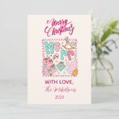 Pastel Merry Christmas シーズンカード (スタンド正面)