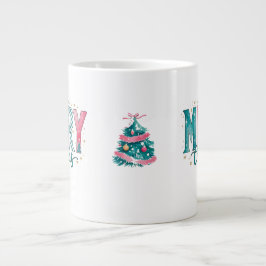 Pastel Merry Christmas Jumbo Mug ジャンボコーヒーマグカップ