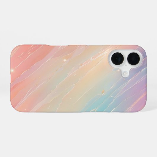 Pastel Meteor Shower Phone Case iPhone 16ケース (裏面横)