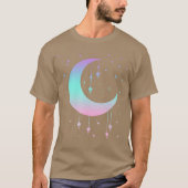 Pastel Moon Kawaii Pastel Goth Small funny Tシャツ (正面)