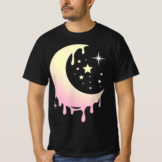 Pastel Moon Kawaii Pastel Goth  Tシャツ (正面)