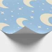 Pastel Moon Stars Baby Wrapping Paper ラッピングペーパー (角)