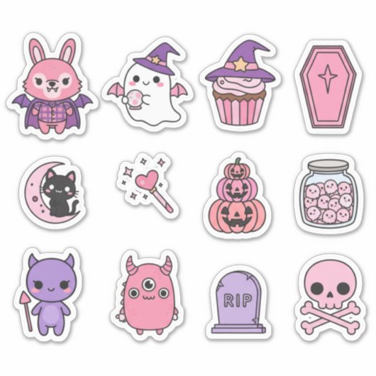 Pastel Moonlight Magic Sticker Pack  シール (正面)