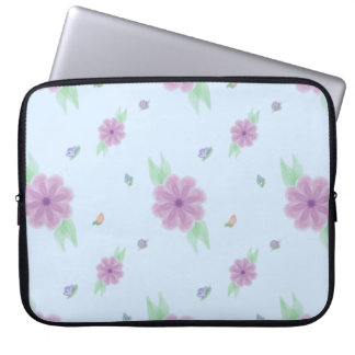 Pastel Music Note Neoprene Laptop Sleeve 15" ラップトップスリーブ