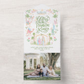 Pastel Nativity Christmas Photo Card オールインワン招待状 (内側)