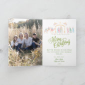 Pastel Nativity | Glory to Newborn King | Photo カード (内部)