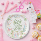 Pastel Nativity | Glory to the Newborn King ペーパープレート (パーティー)